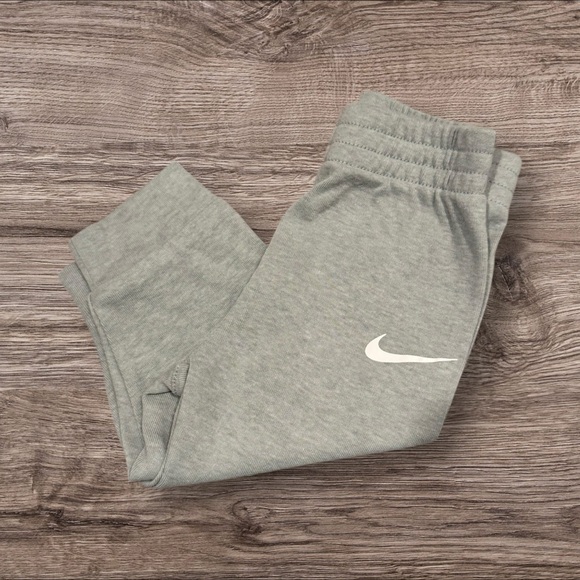 Nike Baby Jogger Sweatpants Green Swoosh Logo 6M Unisex - Picture 3 of 5